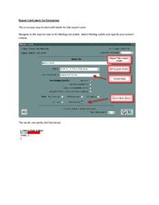 Microsoft Word - Report Card Labels for Elementary.doc