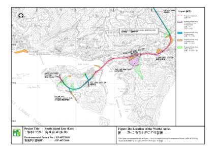 Legend (圖例): Proposed Alignment 建議定線 Proposed Works Area (Ground Level and Underground)
