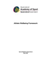 QAS Athlete Wellbeing Framework