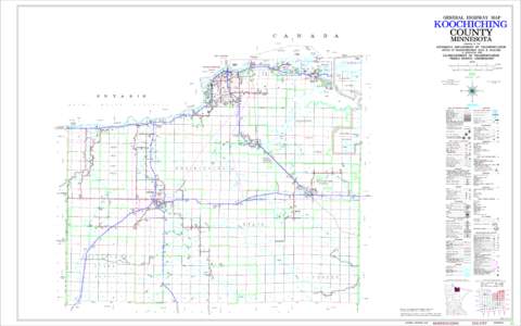 GENERAL HIGHWAY MAP  KOOCHICHING COUNTY  C A N A D A