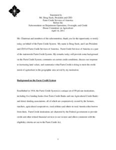 Farm Credit Act / Economy of the United States / Farm Credit Administration / Bank / Agricultural cooperative / Law / AgFirst / Farm Credit Bank of Texas / Farm Credit System / Rural community development / Agriculture in the United States