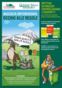 www.quendoz.it RACCOLTA DIFFERENZIATA: