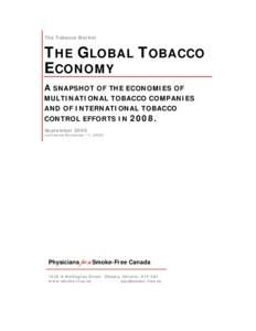 American Tobacco Company / KT&G / Philip Morris International / Altria / Benson & Hedges / Tekel / China National Tobacco Corp / Tobacco Industry in Malawi / Regulation of tobacco by the U.S. Food and Drug Administration / Tobacco / Tobacco companies / Cigarette