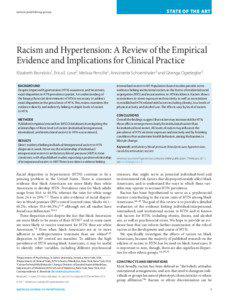 Racism and Hypertension: A Review of the Empirical Evidence and Implications for Clinical Practice