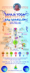Spiritual practice / Meditation / Yoga / New Age / Vitalism / Kundalini / Sahaja Yoga / Nirmala Srivastava / Chakra
