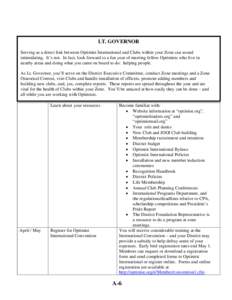 Club / The Optimist / Junior Optimist Octagon International / Optimist International / Structure