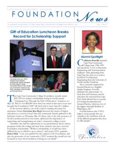 CAPE FEAR COMMUNITY COLLEGE  FOUNDATION News