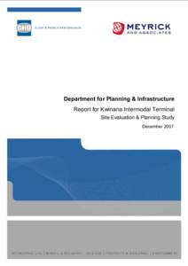 Department for Planning & Infrastructure Report for Kwinana Intermodal Terminal Site Evaluation & Planning Study December 2007  Contents
