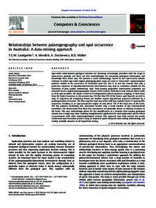 Computers & Geosciences–82  Contents lists available at SciVerse ScienceDirect Computers & Geosciences journal homepage: www.elsevier.com/locate/cageo