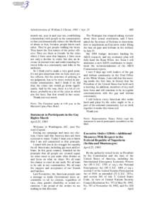 Administration of William J. Clinton, [removed]Apr. 25 month out, year in and year out, establishing relationships with people in the communities so that you dramatically reduce the likelihood of abuse or fear, because peo