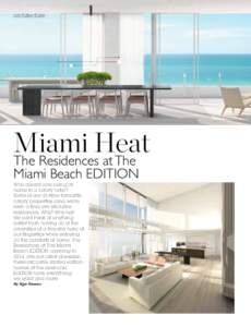 architecture  Miami Heat The Residences at The Miami Beach EDITION