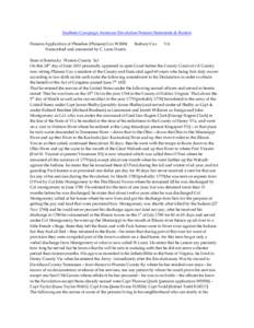 Southern Campaign American Revolution Pension Statements & Rosters Pension Application of Phinehas (Phineas) Cox W3004 Transcribed and annotated by C. Leon Harris. Barbary Cox