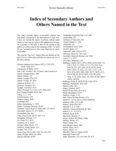 Name Index  Erwin Tomash Library Name Index