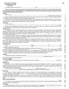 13-L  American Institute BUILDER’S RISK CLAUSES (FEB. 8, 1979) To be attached to and form a part of Policy No.