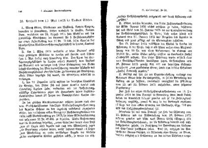 146  I. Abschnitt. Bundesverfassung. 38. Urt~eil \)om 15. mai 1875 in ~ad)en mitter~ A. modi mitter, mierorauer \)on lffiallbad), Stanton ~\ltgau,.