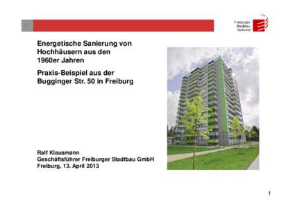 Freiburger Stadtbau Verbund