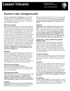California / Backpacking / Campsite / Property law / Camping / Manzanita Lake / Loomis Museum / Crane Flat Campground / Lassen Volcanic National Park / Geography of California / Shasta County /  California