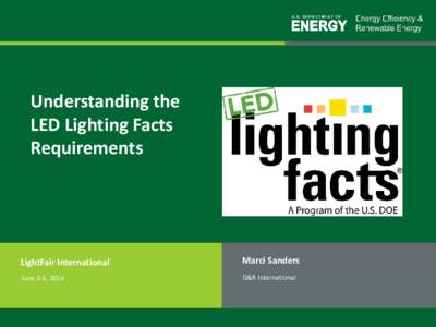 Understanding the LED Lighting Facts Requirements