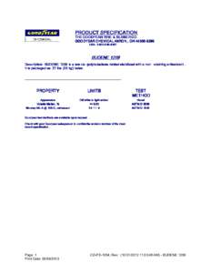 PRODUCT SPECIFICATION THE GOODYEAR TIRE & RUBBER CO . GOODYEAR CHEMICAL AKRON , OH USA: USA :  -8107