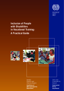 Inclusion of People with Disabilities in Vocational Training: A Practical Guide  Gender,