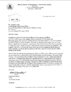 Lake Superior / Lac du Flambeau Band of Lake Superior Chippewa / Oneida County /  Wisconsin / New Source Review / Flambeau /  Wisconsin / National Historic Preservation Act / Lake Superior Chippewa / United States Environmental Protection Agency / Vilas County /  Wisconsin / Wisconsin / Ojibwe / Historic preservation