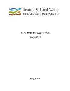 Five Year Strategic PlanMay 4, 2015  Table of Contents