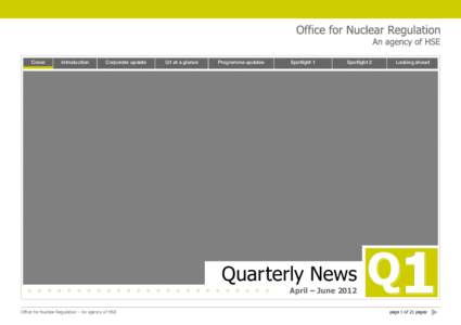 “Stress Tests” for UK non-Power Generating Nuclear Facilities - Final Report