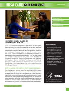 HRSA Care Action Newsletter, Mental Health