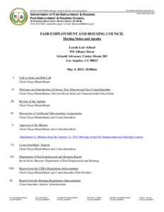 STATE OF CALIFORNIA | Business, Consumer Services, and Housing Agency  GOVERNOR EDMUND G.BROWN JR. DIRECTOR KEVIN KISH  DEPARTMENT OF FAIR EMPLOYMENT & HOUSING