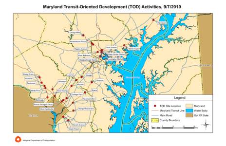 Maryland Transit-Oriented Development (TOD) Activities, [removed]Aberdeen Owings Mills  Reisterstown Plaza