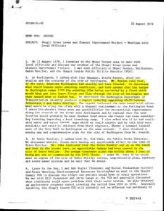 NPSEN -PL -RP  22 August 1978 MEMO FOR: RECORD SUBJECT: Skagit River Levee and Channel Improvement Project - Meetings with