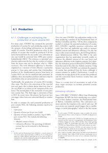 4.1 Production[removed]Challenges in estimating the production of pure cocaine HCl