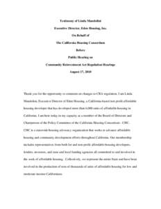 Community Reinvestment Act / Politics of the United States / Economy of the United States / Community development financial institution / United States / Low-Income Housing Tax Credit / Government policies and the subprime mortgage crisis / National Association of Affordable Housing Lenders / Community development / Mortgage industry of the United States / Affordable housing