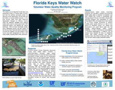 Florida Keys Water Watch Volunteer Water Quality Monitoring Program Shelly Krueger, Sea Grant Extension Agent UF/IFAS Monroe County Extension Key West, FLmonroe.ifas.ufl.edu