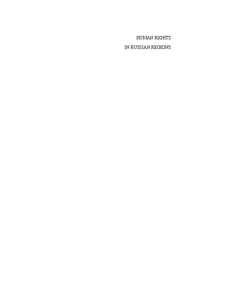 HUMAN RIGHTS IN RUSSIAN REGIONS COLLECTION OF REPORTS ON THE HUMAN RIGHTS SITUATION ACROSS THE TERRITORY