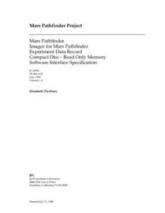 Computer file formats / Discovery program / Fourth of July / Mars Pathfinder / Oxia Palus quadrangle / File system / Mars / Pathfinder / Planetary Data System / Spacecraft / Spaceflight / Space technology