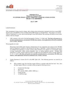 SW Public Safety Wireless Communications System Addendum #13