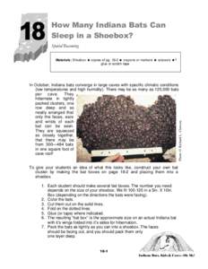 18  How Many Indiana Bats Can Sleep in a Shoebox? Spatial Reasoning