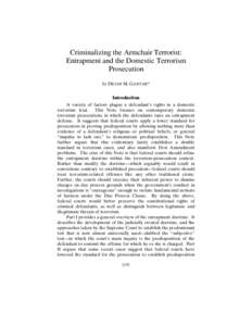 Entrapment / United States v. Russell / Jacobson v. United States / Hampton v. United States / Sorrells v. United States / Sherman v. United States / Attempt / State court / Acquittal / Law / Criminal law / Abuse of the legal system