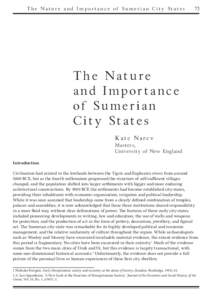 Ancient Near East / Civilizations / Mesopotamia / Sumer / Nippur / Third Dynasty of Ur / Eridu / Uruk / Kish / Asia / Fertile Crescent / Archaeology of Iraq