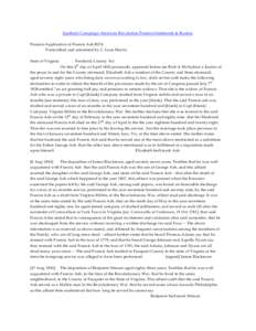 Southern Campaign American Revolution Pension Statements & Rosters Pension Application of Francis Ash R274 Transcribed and annotated by C. Leon Harris State of Virginia  Frederick County Sct.