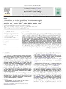 Bioresource Technology–1580  Contents lists available at ScienceDirect Bioresource Technology journal homepage: www.elsevier.com/locate/biortech