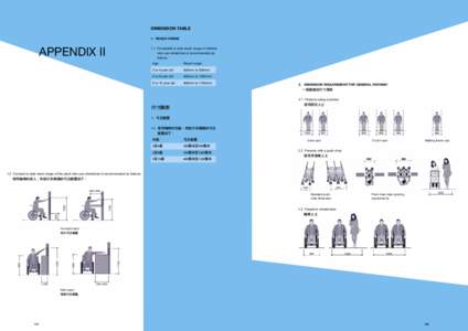 DIMENSION TABLE 1.��REACH RANGE APPENDIX II  1.1� Forwarded or side reach range of children