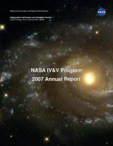 NASA IV&V Program 2007 Annual Report