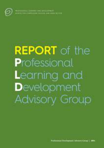 Report of the Professional Learning and Development Advisory Group