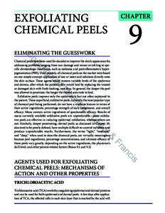 EXFOLIATING CHEMICAL PEELS CHAPTER  9