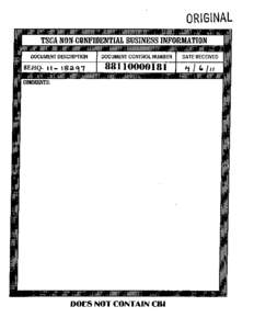 8EHQ-11-18297A  TSCA 8(e) Notice