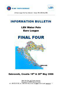 LEN Euro League Final Four, Dubrovnik – Croatia, 19th & 20th May 2006 _________________________________________________________________________________________________________________________________________________________________________________________________________