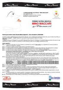 L’ASSOCIAZIONE CULTURALE “MINO MACCARI” con il patrocinio del COMUNE DI COLLE DI VAL D’ELSA