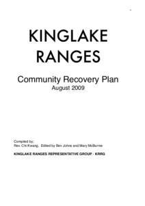 VBBRA Kinglake Community Recovery Plan - KRRG